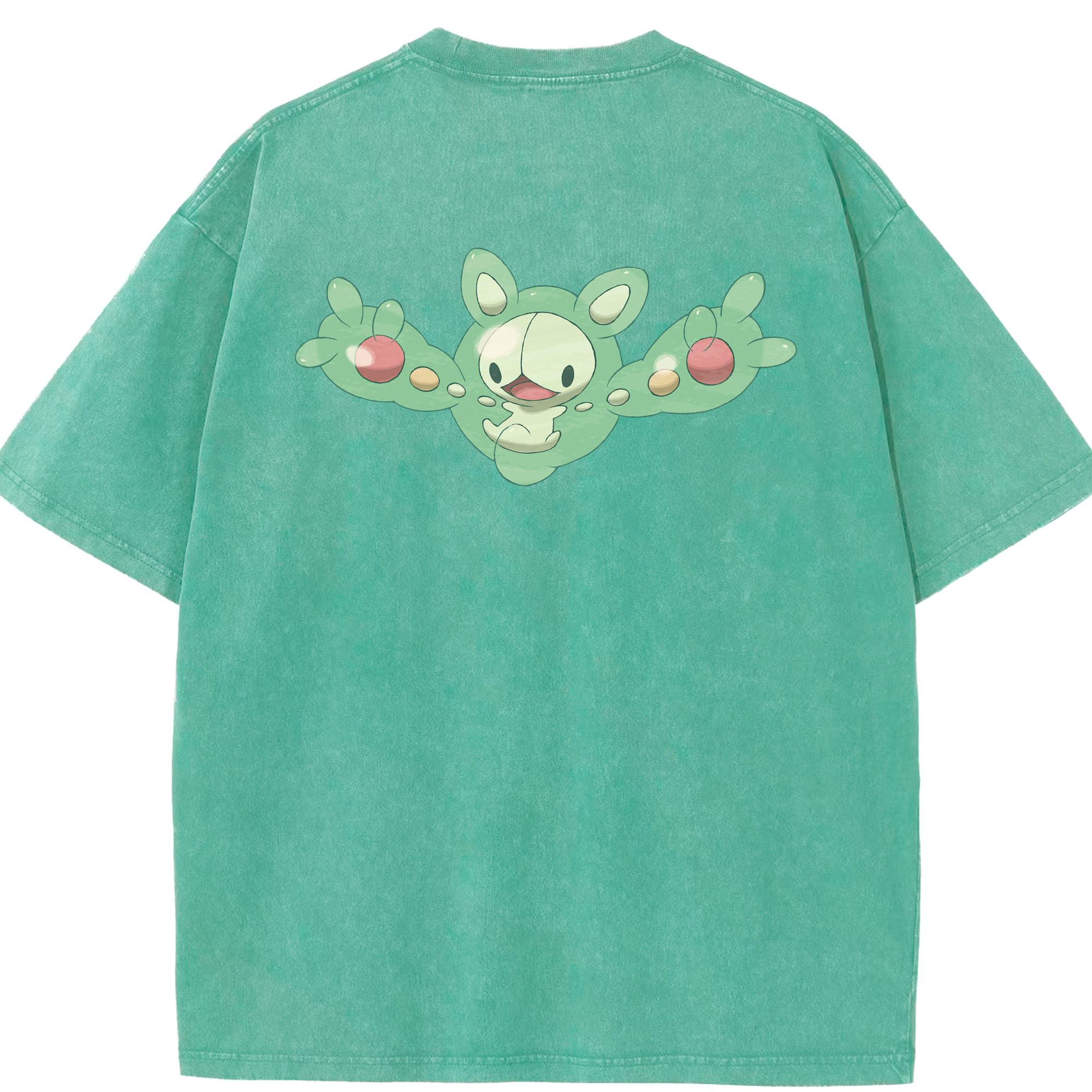 （画像用） ポケットモンスター Pokémon 綿100% ヴィンテージ風 半袖Tシャツ（背面プリント）